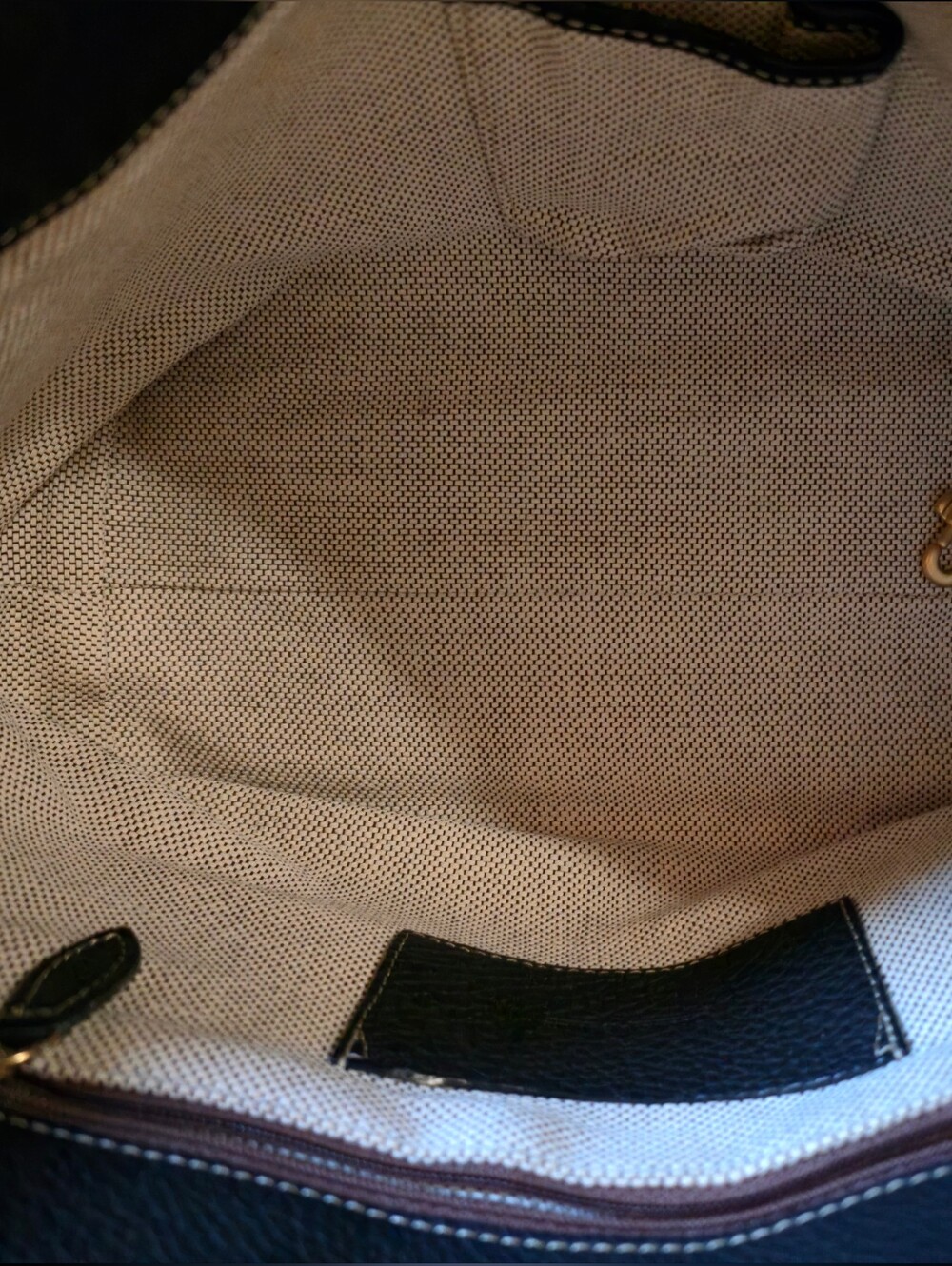 Vintage Dooney & Bourke Tan and Brown Canvas Logo Satchel - Picture 9 of 10